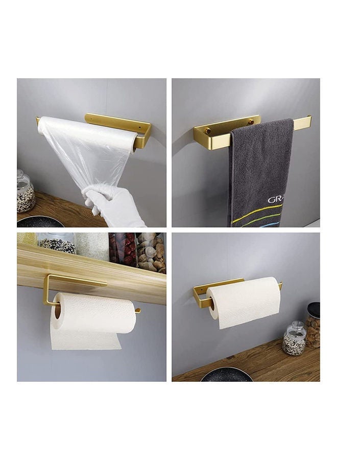 2-Piece Paper Towel Holder Gold 31.5x8.5x3cm - Image 3
