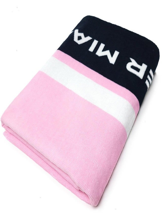 Beachland Inter Miami CF Beach Towel 30 x 60 in | 100% Cotton Velour/Terry | Waterproof Bag Included | Official Team Logo Print - Image 5