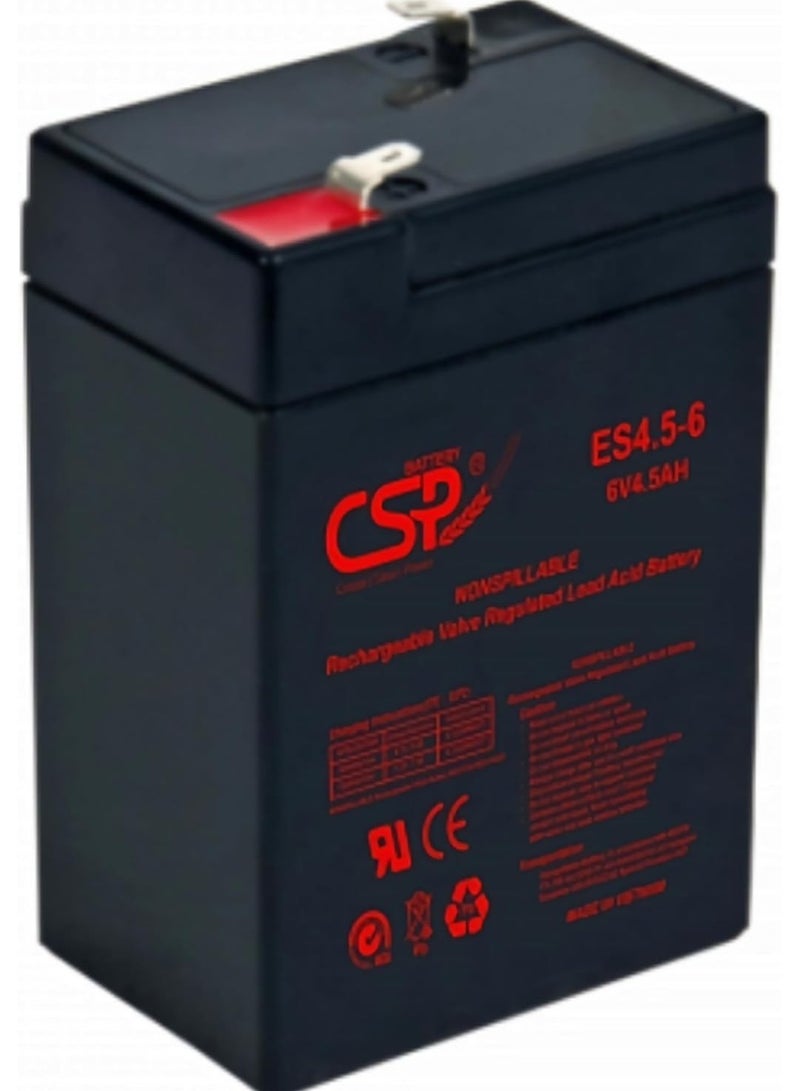 CSP 6V 4.5Ah AGM Heavy Duty Battery - Image 1