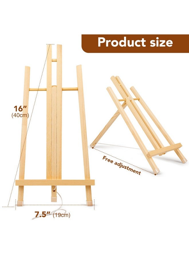 AROIC 3 Pack 15 Inch Wood Easels, Easel Stand for Painting Canvases, Art, and Crafts, Tripod, Painting Party Easel, Kids Student Tabletop Easels for Painting, Portable Canvas Photo Picture Sign Holder  - Image 3