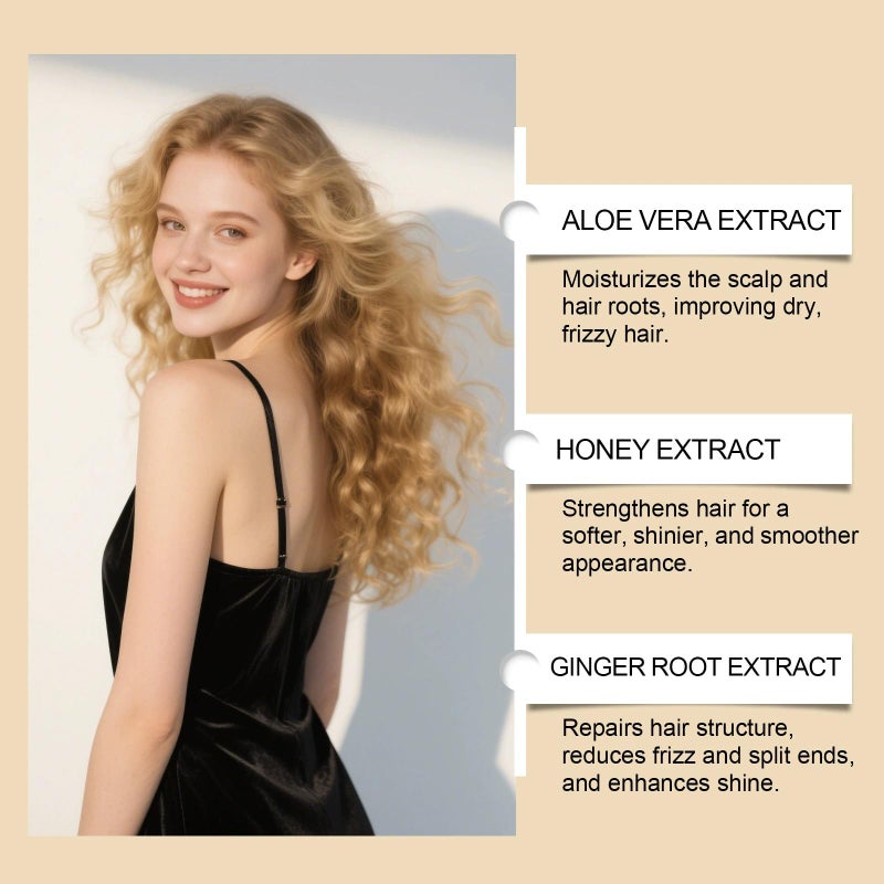 Moisturizing and Brightening Fluffy Hair Conditioner  yellow - Image 2