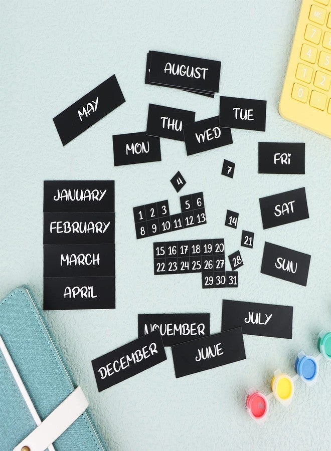 Oppaxf 50 Days of The Week and Months Magnetic Fridge Calendar - Magnetic Calendar Indicators for Office and Whiteboard - Image 3
