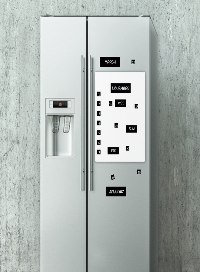 Oppaxf 50 Days of The Week and Months Magnetic Fridge Calendar - Magnetic Calendar Indicators for Office and Whiteboard - Image 4