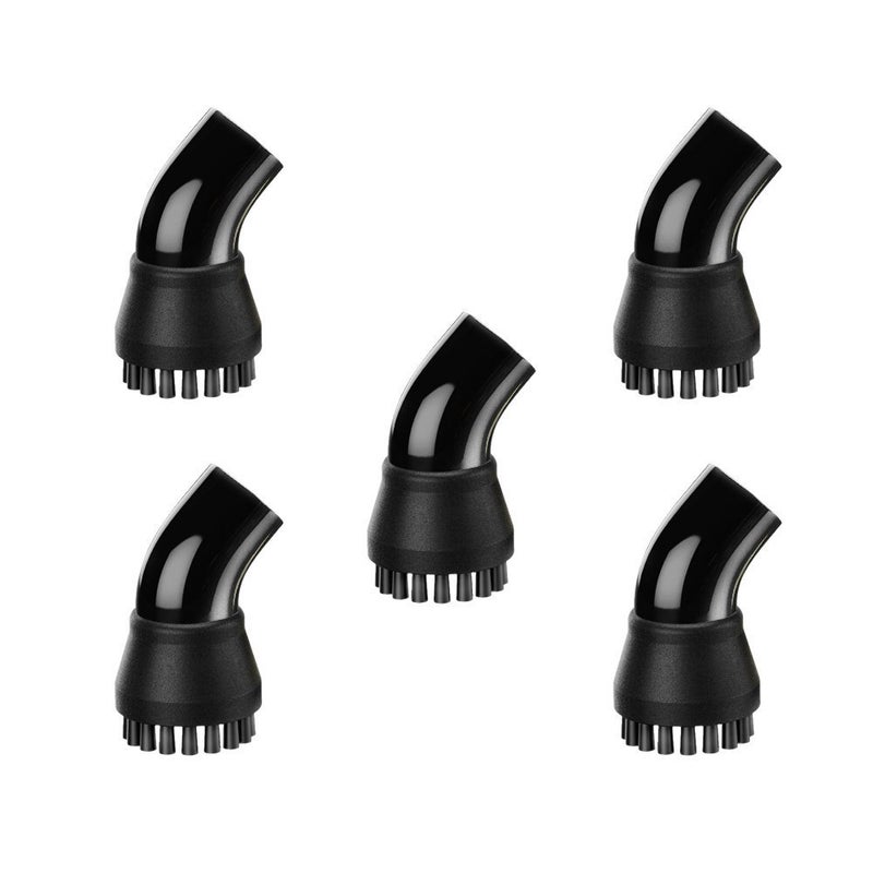 McCulloch A1230005 Nylon Utility Brush 5 Pack Designed for Scrubbing Tough Stains Works with Select McCulloch Steamer Models Perfect for Use on Carpet Tile Grouting and More