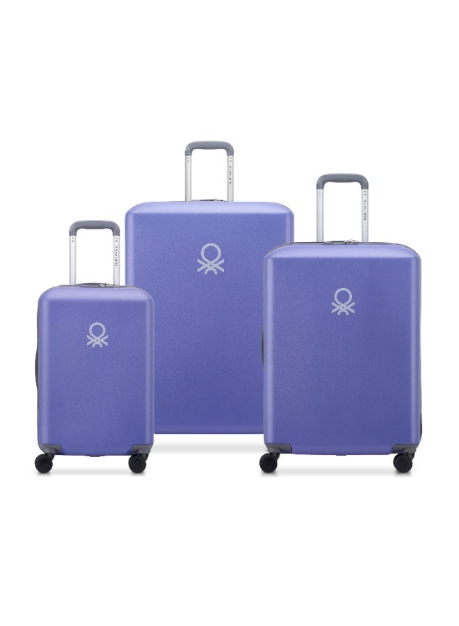 DELSEY United Colors of Benetton By Delsey Hardside   55/70/82cm Violet - Image 1