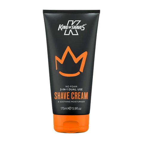 King Of Shaves No Foam 2IN1 Dual Use Shave Cream  Soothing Moisturiser 175ml