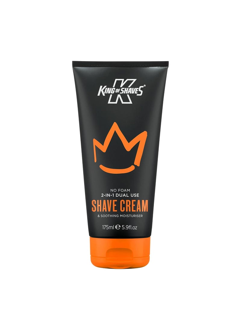 King of shaves King Of Shaves No Foam 2IN1 Dual Use Shave Cream  Soothing Moisturiser 175ml 