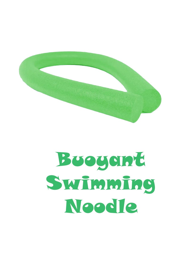 ISHWAZ Highly Buoyant Swimming Stick For Adults And Kids - 1 Swimming Pool Noodles Of Green Color  - Image 1