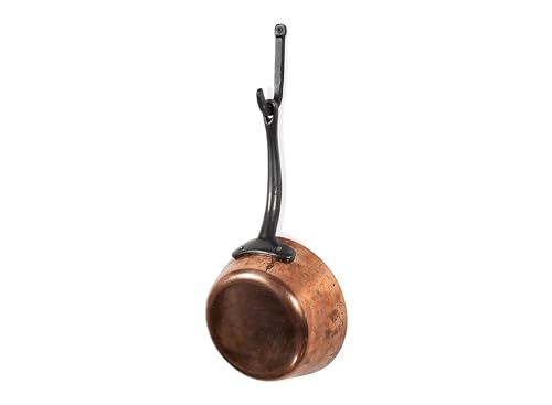 Rustic State Sabo Wall Mount Cast Iron Hooks Coat Towel Bag Hat Hanger Multiuse Entryway Railroad Spike Rack Black Set of 10 - Image 2