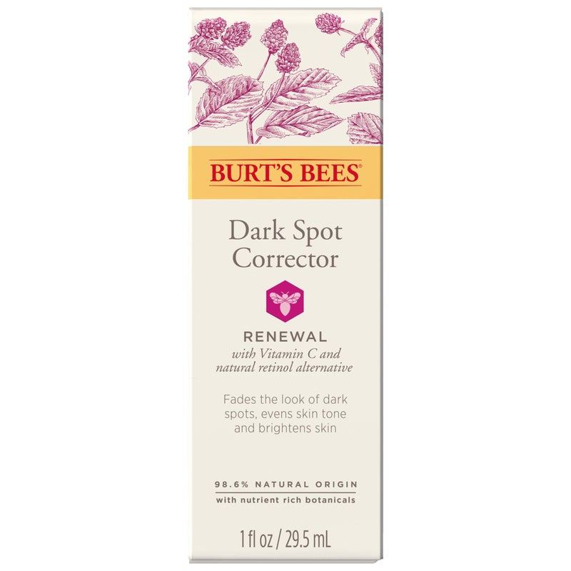 Burt's Bees Renewal Dark Spot Corrector With Natural Retinol Alternative and Vitamin C, Reduces Appearance of Dark Spots and Uneven Skin Tone, 98.6 Percent Natural Origin Skin Care, 1 fl. oz. Bottle - Image 1