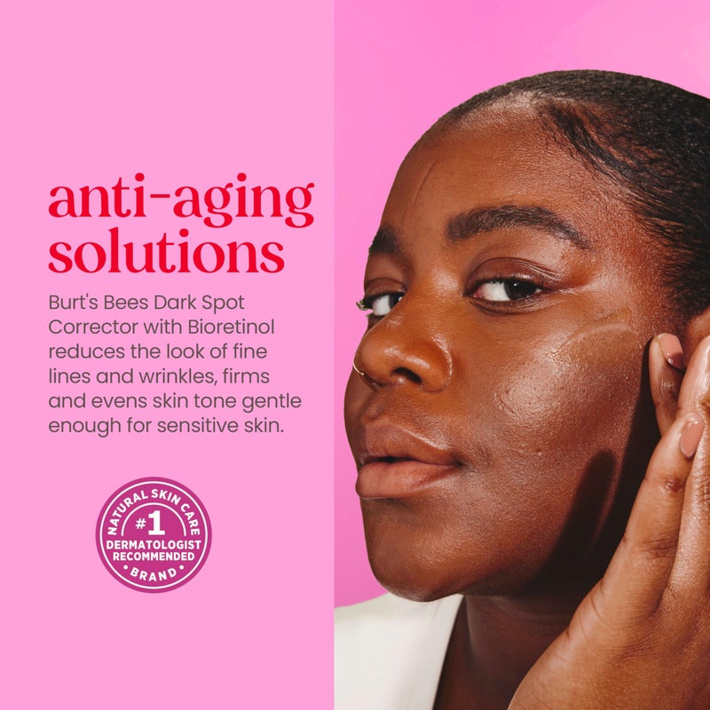 Burt's Bees Renewal Dark Spot Corrector With Natural Retinol Alternative and Vitamin C, Reduces Appearance of Dark Spots and Uneven Skin Tone, 98.6 Percent Natural Origin Skin Care, 1 fl. oz. Bottle - Image 3