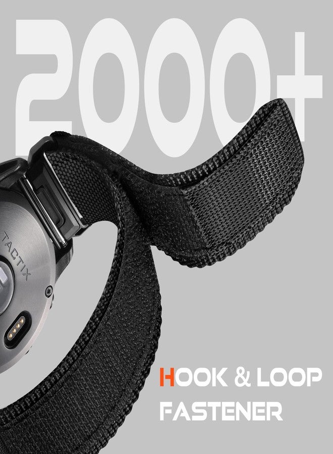 Bandletic سوار Bandletic المغناطيسي بمشبك Fidlock V متوافق مع ساعات Garmin، سوار معصم سهل التركيب مقاس 26 مم، سوار رياضي ناعم من النايلون لساعات Fenix 8 E 51 مم/7X 6X Pro/5X Plus/3 HR/Tactix/Descent/Enduro/Instinct 2X/ Quatix 3 - Image 5