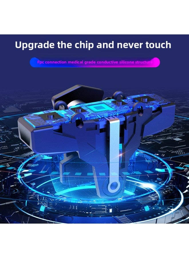 Supply A1 Chicken Eating Artifact Mobile Phone Tablet Game Button Auxiliary Handle Vibration Source One Piece Wholesale-Color:A1 Button Mechanical + Pulse One Pair Black - Image 3