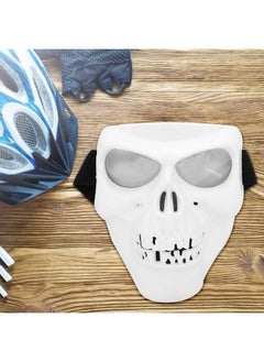 Thoraya Motorcycle Riding Protective Skeleton Mask Windproof Goggle Mask(White Frame Silver Eyeglass)  - Image 2