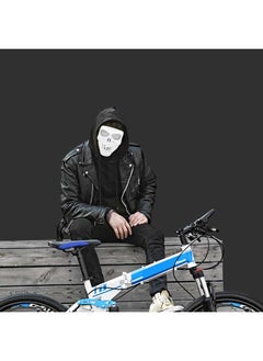 Thoraya Motorcycle Riding Protective Skeleton Mask Windproof Goggle Mask(White Frame Silver Eyeglass)  - Image 3