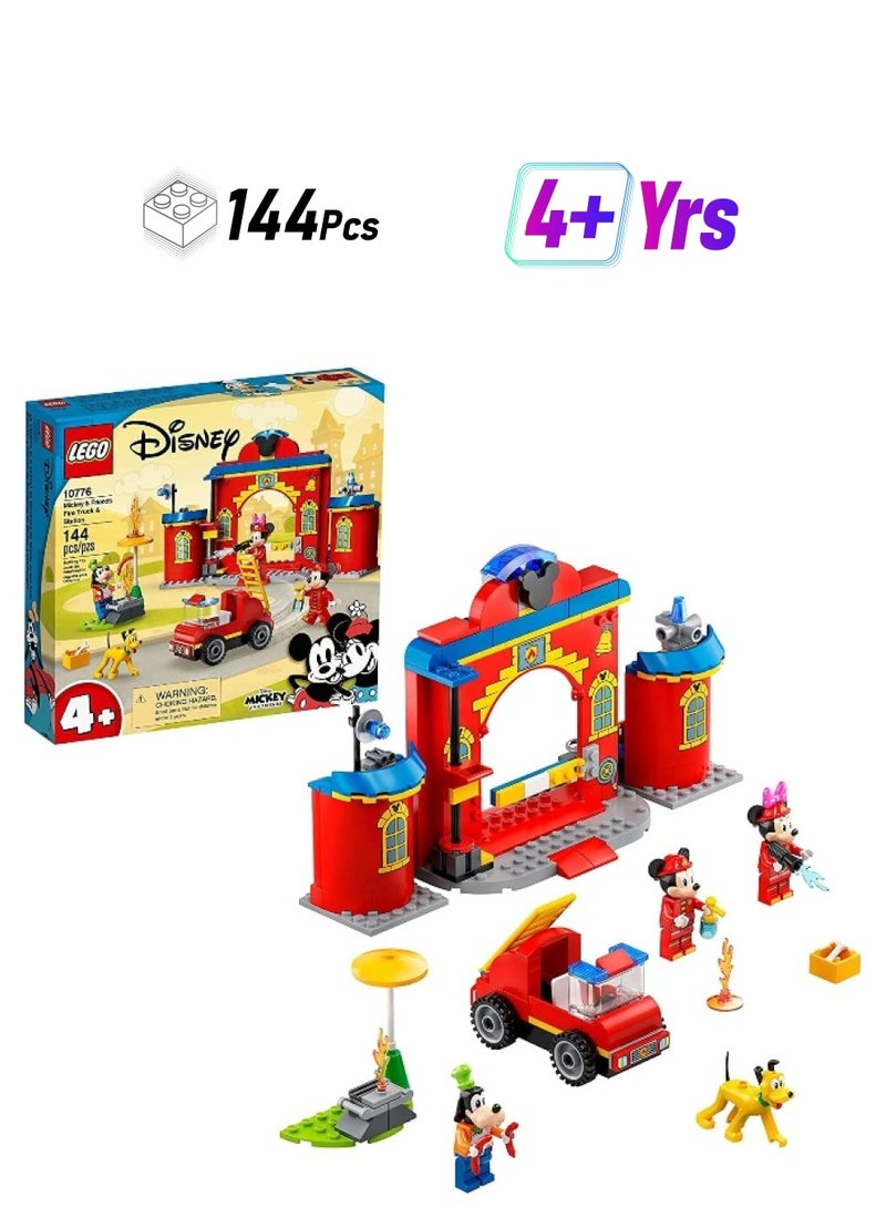 LEGO LEGO Disney Mickey and Friends – Mickey & Friends Fire Truck & Station 10776 Building Kit  - Image 1