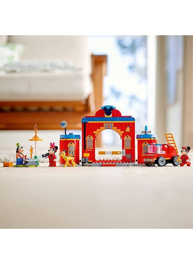 LEGO LEGO Disney Mickey and Friends – Mickey & Friends Fire Truck & Station 10776 Building Kit  - Image 5