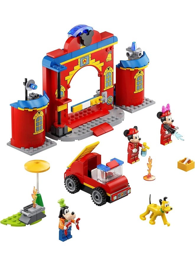 LEGO LEGO Disney Mickey and Friends – Mickey & Friends Fire Truck & Station 10776 Building Kit  - Image 4