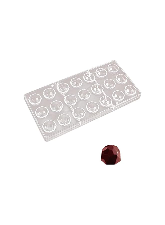 S-TOP 21 Cavities Diamond Shaped, Candy Making Molds, DIY Mould Cookie Tray, Clear Polycarbonate Mold for Mousse, Jelly, Candy, Chocolate - Image 4