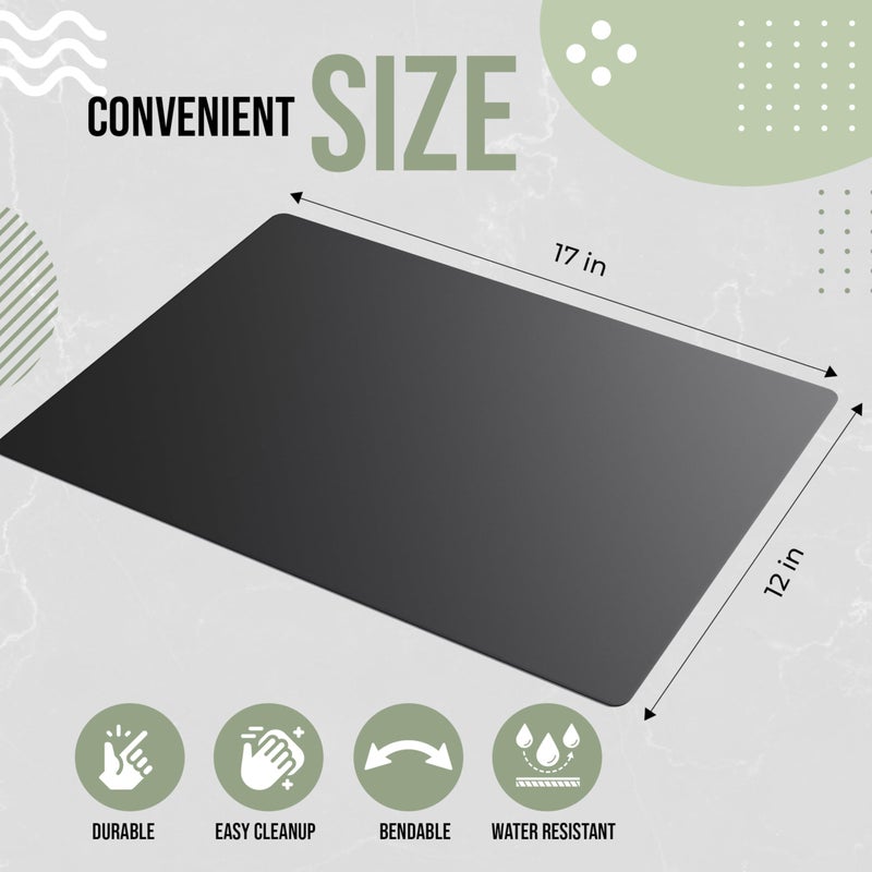 Crown Display Disposable Cutting Boards for Kitchen 25 Count Black Cutting Board 12 Inch X 17.5 Inch Flexible Cutting Boards For Kitchen ~ Patent Pending ~ Recyclable Disposable Cutting Board Sheets - Image 3