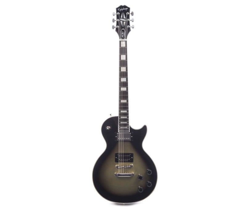 Epiphone EILPCAJV3ASBNH3 Artist Adam Jones Les Paul Custom Art Collection Electric Guitar Julie Heffernan's "Not Dead Yet," - Antique Silverburst - Image 2