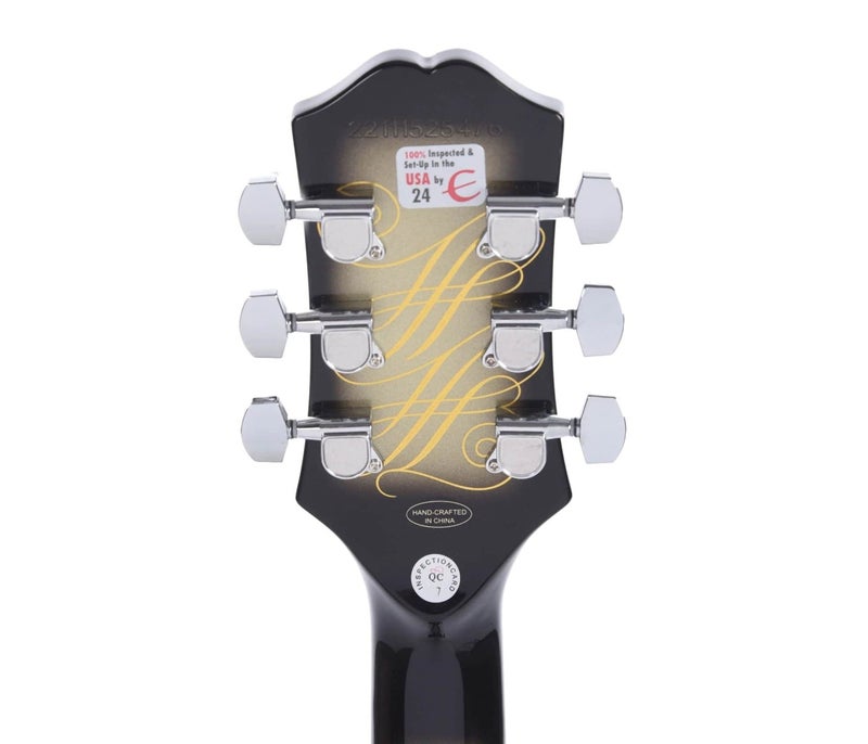 Epiphone EILPCAJV3ASBNH3 Artist Adam Jones Les Paul Custom Art Collection Electric Guitar Julie Heffernan's "Not Dead Yet," - Antique Silverburst - Image 5
