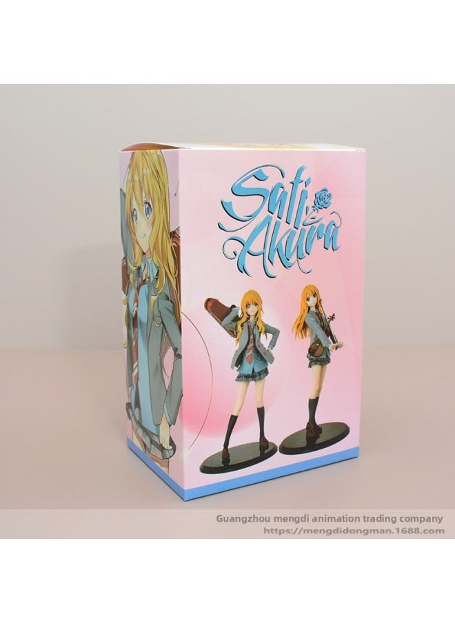 Generic - April Is Your Lie Your Lie In April Violin Fork Hand Palace Garden Kaoru Standing Posture School Uniform Hand-color:Miyuan Xun Type B - Image 1