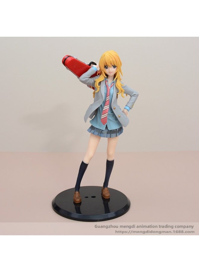 Generic - April Is Your Lie Your Lie In April Violin Fork Hand Palace Garden Kaoru Standing Posture School Uniform Hand-color:Miyuan Xun Type B - Image 1