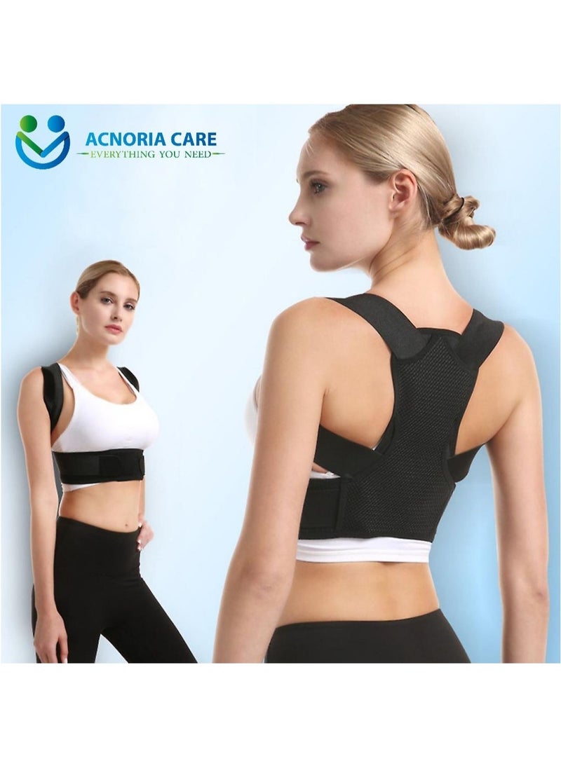 ACNORIA CARE - Adjustable Back Corrector Corset To Correct Body Posture Clavicle Spine Shoulder And Lumbar Support Black Color Size XL - From Acnoria Care - Image 1