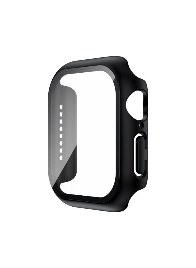 حالة واقية متوافقة مع Apple Watch SE 3/SE 2/SE 44mm مع غشاء حماية شاشة مقاوم للخدش لسلسلة iWatch 6/5/4 44mm مع حماية كاملة من PC الصلب وغطاء شاشة عالي الدقة حساس للمس - Image 1