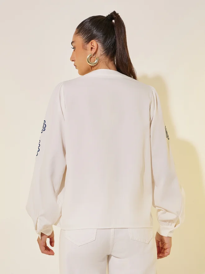 Take Two Take Two Floral Print Long Sleeve Regular Fit Shirt