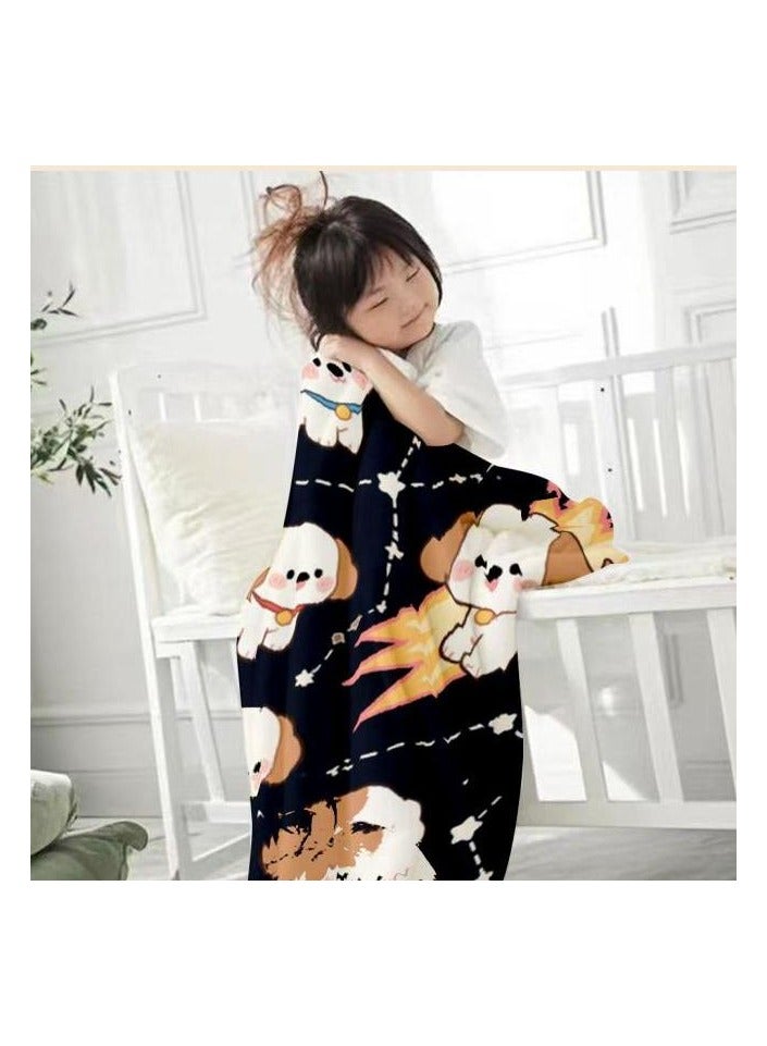 عام بطانية رقيقة من الفانيلا الكرتونية للأطفال والرضع (دافئة ومريحة، ومناسبة للنوم والألعاب) 70 سم * 100 سم - 448 - Image 3