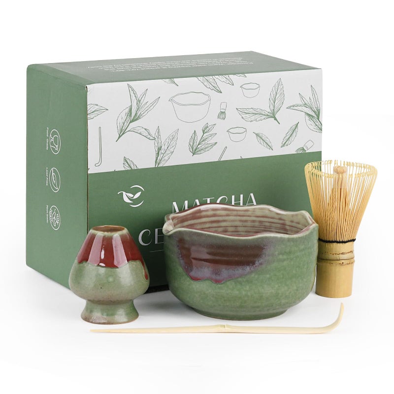 Roperu Ceramic Matcha Set (Forest Glow) - Image 1