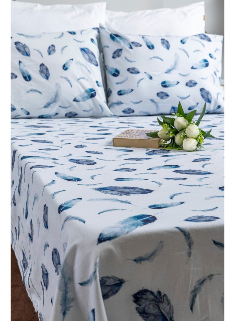 محلة طقم ملاية سرير كينج - 230*250 سم- 100% قطن مصري  ( 180TC) - Image 1