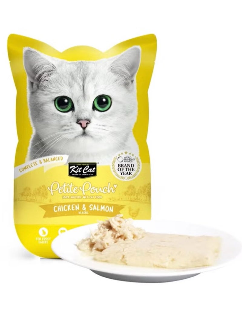كيت كات طعام للقطط بالدجاج والسالمون بالجيلي من كيت كات 70 جرام