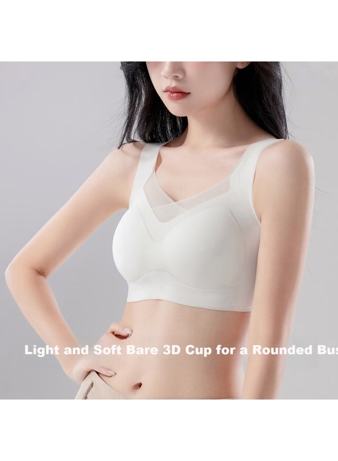 LANG SHA Langsha Seamless Women's Wireless Bra Soft Support Uplift Large Bust Minimizer Anti-sagging Vest Style Bra - Image 2