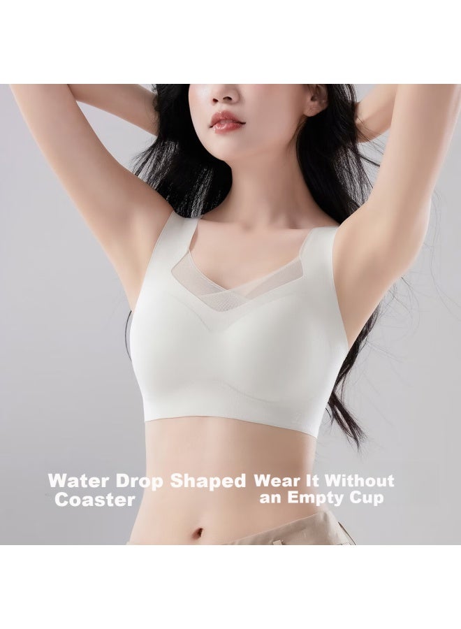 LANG SHA Langsha Seamless Women's Wireless Bra Soft Support Uplift Large Bust Minimizer Anti-sagging Vest Style Bra - Image 5