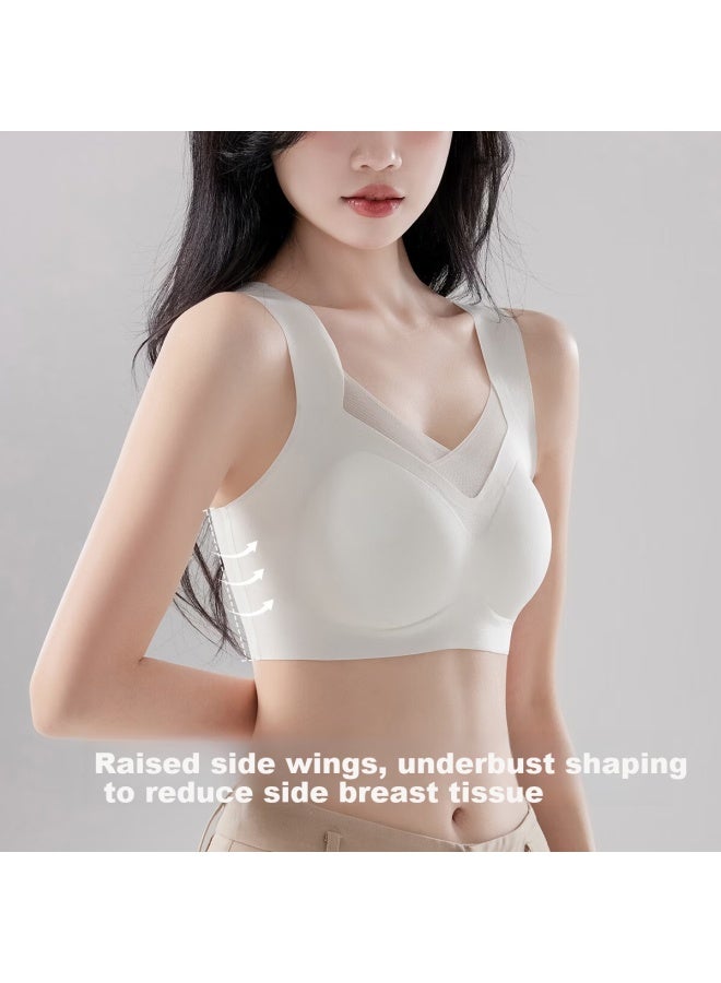 LANG SHA Langsha Seamless Women's Wireless Bra Soft Support Uplift Large Bust Minimizer Anti-sagging Vest Style Bra - Image 4