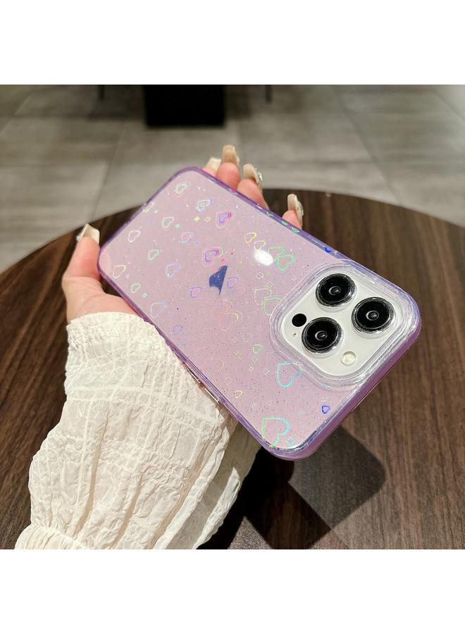 Zaboon Case For iPhone 11 Love Pattern Transparent Lens Frame IMD Acrylic Phone Case - Image 2