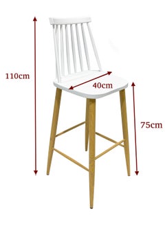 Maple Home Modern Plastic High Bar Chair Armrest Cross Backrest Windsor Chair Kitchen Living Balcony Restaurant Office Home Reception Furniture - pzsku/Z19217A4EC98F90CE35EBZ/45/_/1723296371/ca821946-39c0-4175-8857-24a3be7cbdb4