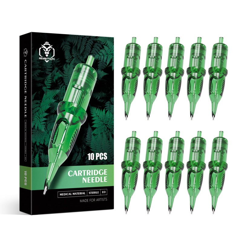 Ambition Victory Green Integrated Tattoo Needle (10-Pack) Universal for Tattoo Machine and Motor Machine Beauty Tool - Image 5