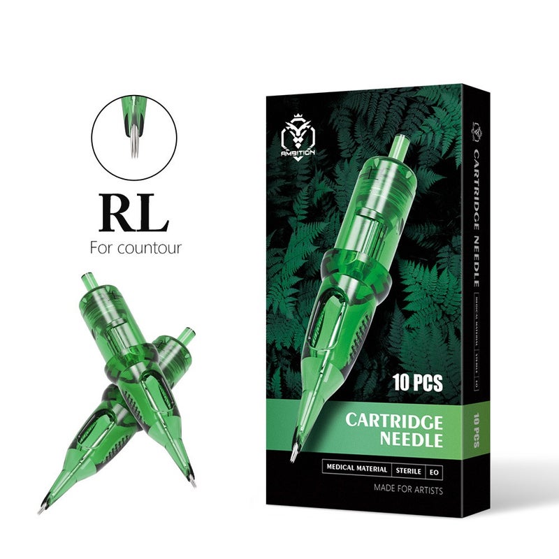 Ambition Victory Green Integrated Tattoo Needle (10-Pack) Universal for Tattoo Machine and Motor Machine Beauty Tool - Image 3