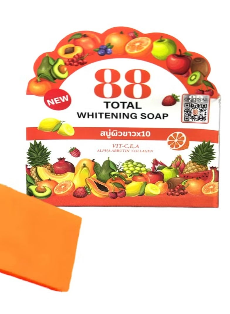 88 Total White Whitening Soap with Glutathione, Vitamins & Collagen – 80 g - Image 3