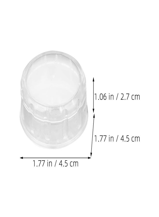 Amosfun 12pcs Cocktail Shaker Lids Replacement Plastic Shaker Cup Caps Bubble Tea and Juice Shaking Cup Cap Neck Diameter 40mm - Image 2