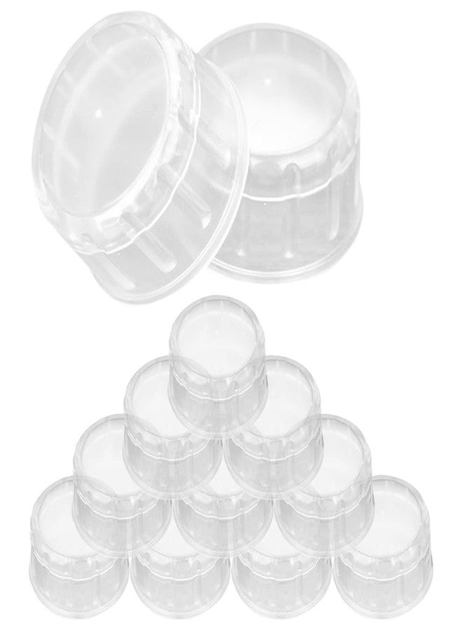 Amosfun 12pcs Cocktail Shaker Lids Replacement Plastic Shaker Cup Caps Bubble Tea and Juice Shaking Cup Cap Neck Diameter 40mm - Image 1