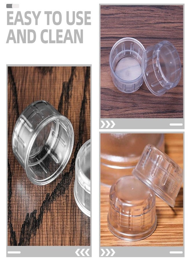 Amosfun 12pcs Cocktail Shaker Lids Replacement Plastic Shaker Cup Caps Bubble Tea and Juice Shaking Cup Cap Neck Diameter 40mm - Image 5