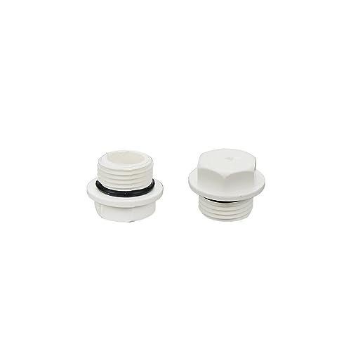 Meprotal 1/2" PVC Male Thread Pipe Plug End Cap Connector Plug Garden Hose Water Tubing Stopper, 12 Pack - Image 4