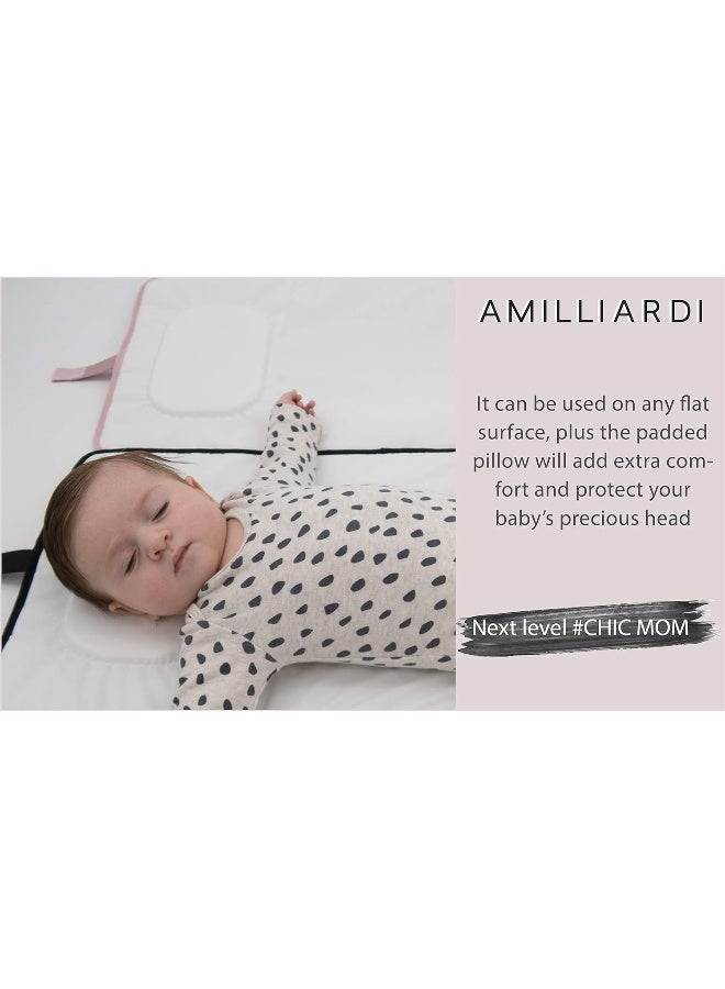 AMILLIARDI Portable Diaper Changing Pad Stylish & Chic for Travel - Image 3