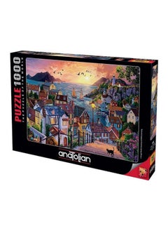 Anatolian Anatolian Puzzle - Coastal Town at Sunset - 1000 Piece Jigsaw Puzzle #1098, Multicolor  - Image 3