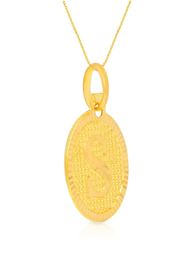 Malabar Gold and Diamonds 22k 916 Purity Gold Pendant for Women EMPN121SY  - Image 2